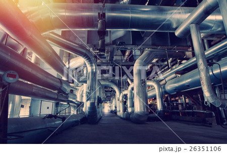 Industrial zone, Steel pipelines, valves and pumps 26351106