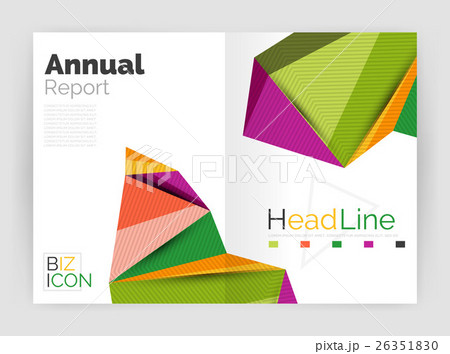 Geometric triangle business brochure template Geometric triangle business brochure template 26351830