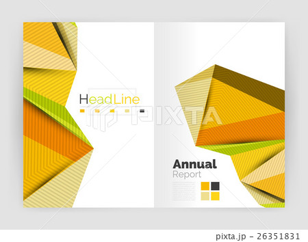 Geometric triangle business brochure template Geometric triangle business brochure template 26351831