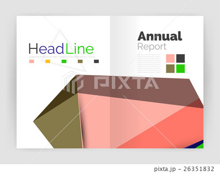 Low poly shapes design for business brochure 26351832
