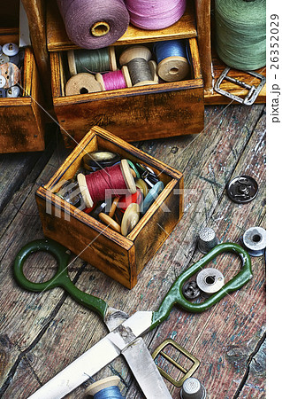 cupboard with threads and buttons cupboard with threads and buttons 26352029