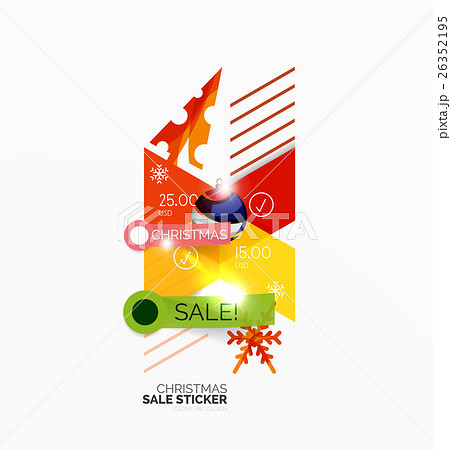 Paper Christmas and New Year banner 26352195