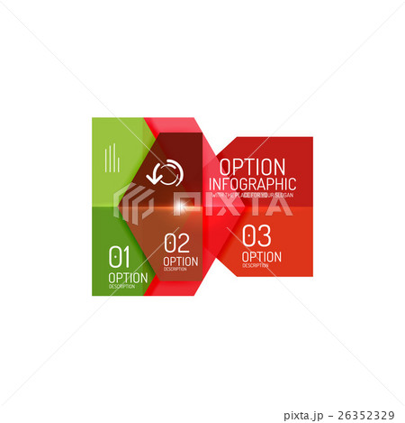 Infographic modern templates - geometric shapes 26352329