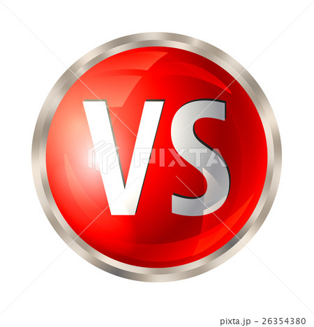 Versus button isolated 26354380