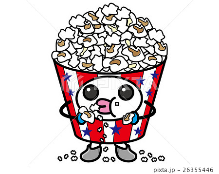 Illustration Of Popcorn Personification Stock Illustration