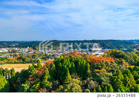 大多喜町大多喜城付近を空撮 26355488