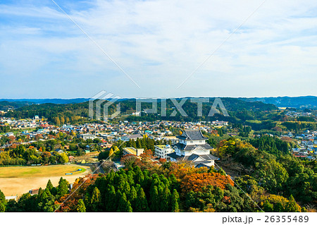 大多喜町大多喜城付近を空撮 26355489