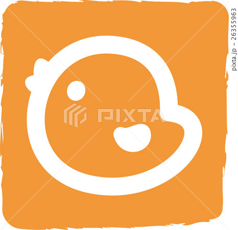 ひよこ印鑑 年賀状17酉年のイラスト素材 ひよこ印鑑 年賀状17酉年のイラスト素材