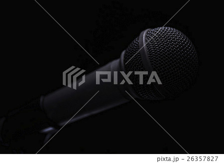 Retro styled black microphone Retro styled black microphone 26357827