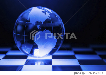 Globe on chess board Globe on chess board 26357834