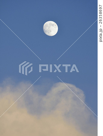 Full moon on blue sky 26358697