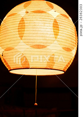 和紙で作った電球かさ 和紙で作った電球かさ 26362303