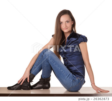 Pretty girl sits Pretty girl sits 26362873
