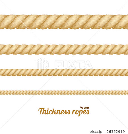 Different Thickness Rope Set Vectorのイラスト素材 26362919 Pixta