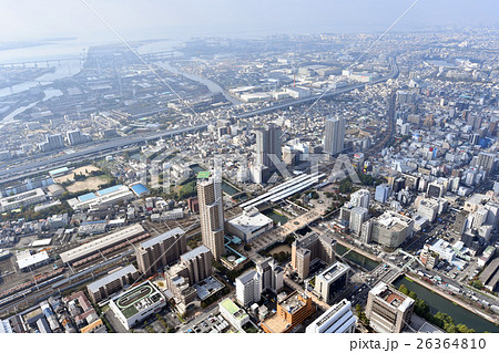阪神尼崎駅周辺を空撮 26364810