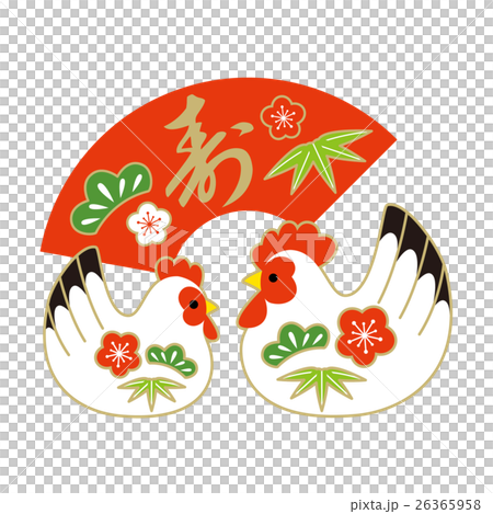 干支 酉年 イラスト(松竹梅ペア) 干支 酉年 イラスト(松竹梅ペア) 26365958