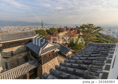 秋の松山城からみた風景 26366964