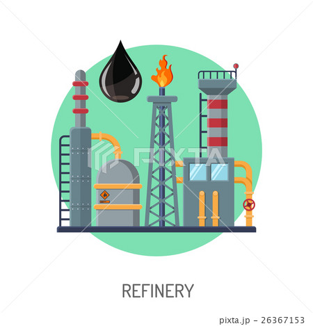 Oil refinery icon 26367153