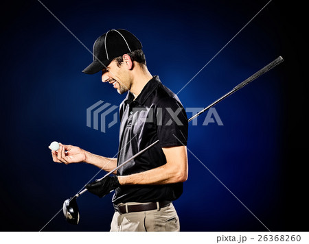 man  golfer golfing isolated 26368260