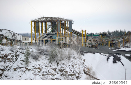 Granik mining quarry in winte 26369545