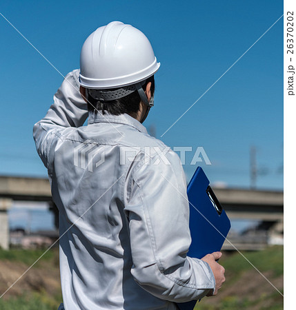 作業着の男性の写真素材