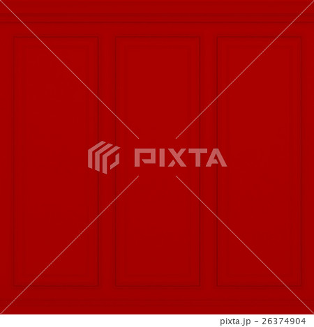 classic red wall ,3d render のイラスト素材 [26374904] - PIXTA