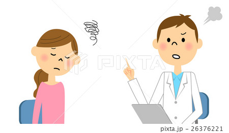 受診する女性 26376221