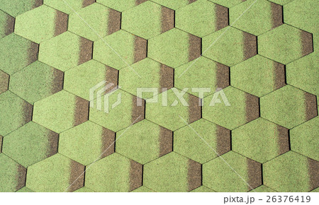background of green roofing 26376419