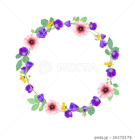Vector flowers wreath. Elegant floral collection Vector flowers wreath. Elegant floral collection 26378578