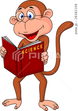 Smart monkey cartoon 26382109