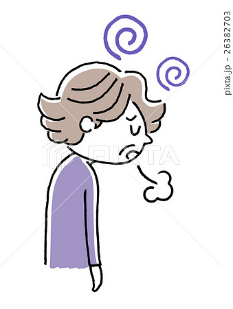 落ち込む、うつ：シニア女性、妻 26382703