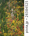 眼下に広がる秋山の紅葉 26384525