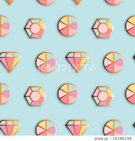 Fashion pins seamless pattern Fashion pins seamless pattern 26386298
