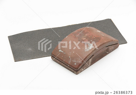 使い込んだ道具 サンドペーパーホルダー 26386373