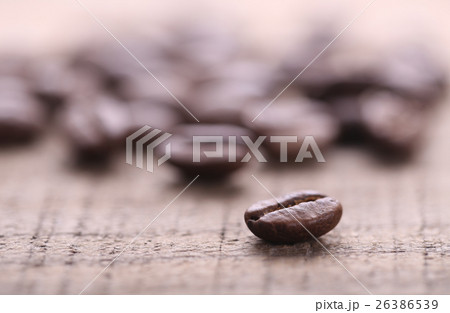 Coffee Beans On Wooden Background 26386539