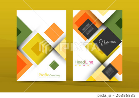 Set of front and back a4 size pages, business 26386835