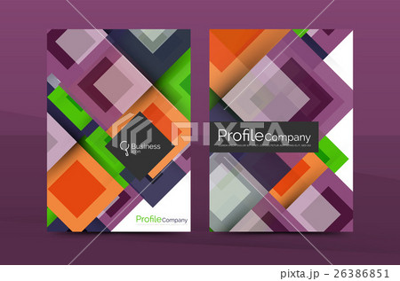 Set of front and back a4 size pages, business 26386851