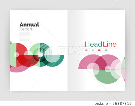 Circle abstract background, business annual report 26387319