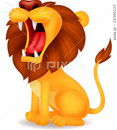 Lion roaring - Stock Illustration [26390222] - PIXTA