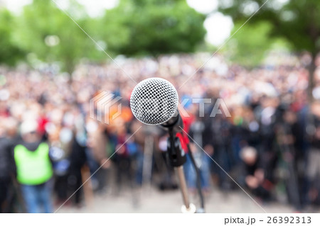 Political protest. Public demonstration. 26392313