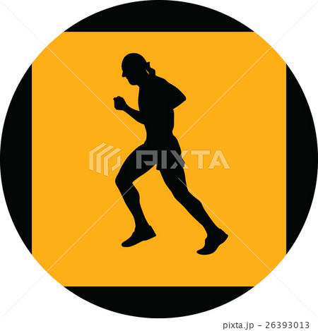 runner silhouette vector 26393013