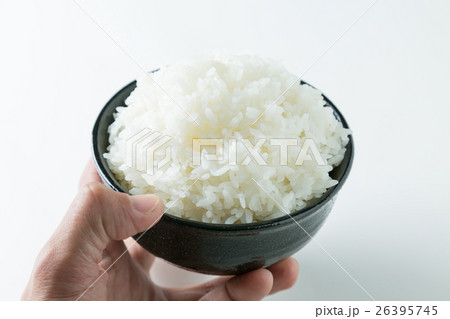 大盛りご飯 白バック 大盛りご飯 白バック 26395745