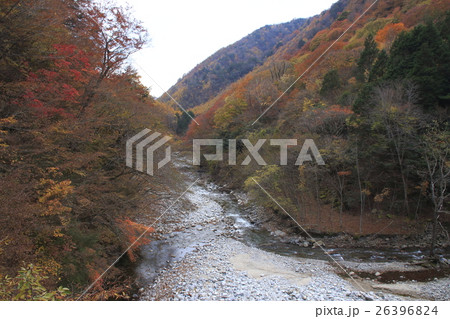 西沢渓谷（往路：二俣吊橋・下流側） 26396824