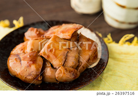 レバー　肝煮　鶏肝煮　鉄分 26397516
