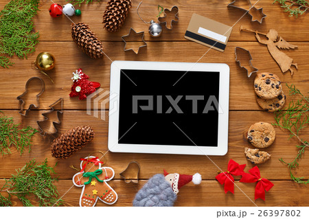 Christmas online shopping background Christmas online shopping background 26397802