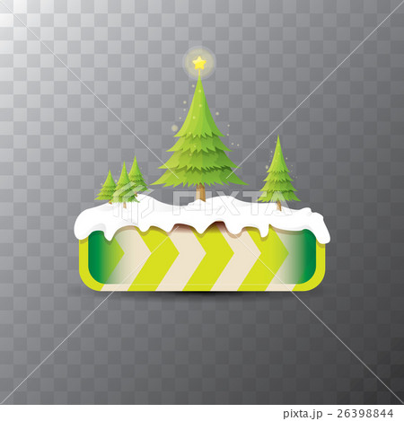 Christmas vector green button with christmas tree Christmas vector green button with christmas tree 26398844