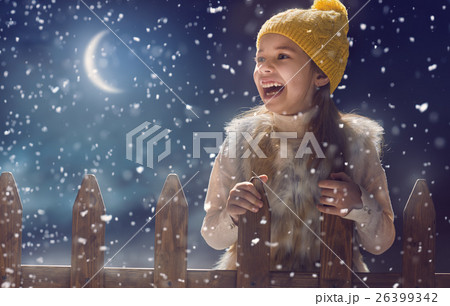 kid on dark background 26399342