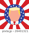 New USA President. American Flag Background. 26401321