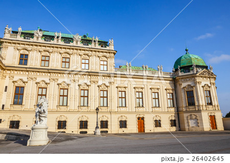 Belvedere palace and garden in Vienna, Austria Belvedere palace and garden in Vienna, Austria 26402645