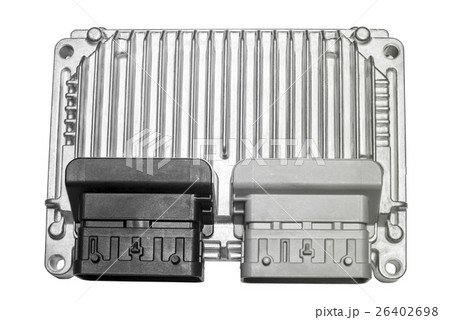 Engine controller on a white background 26402698
